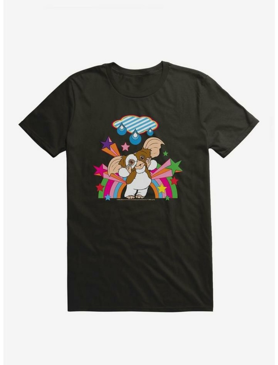 Guys * | Top 10 Gremlins Adorable Gizmo Rainbow T-Shirt