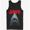 Guys * | Flash Sale Shark Teeth Poster Tank Black