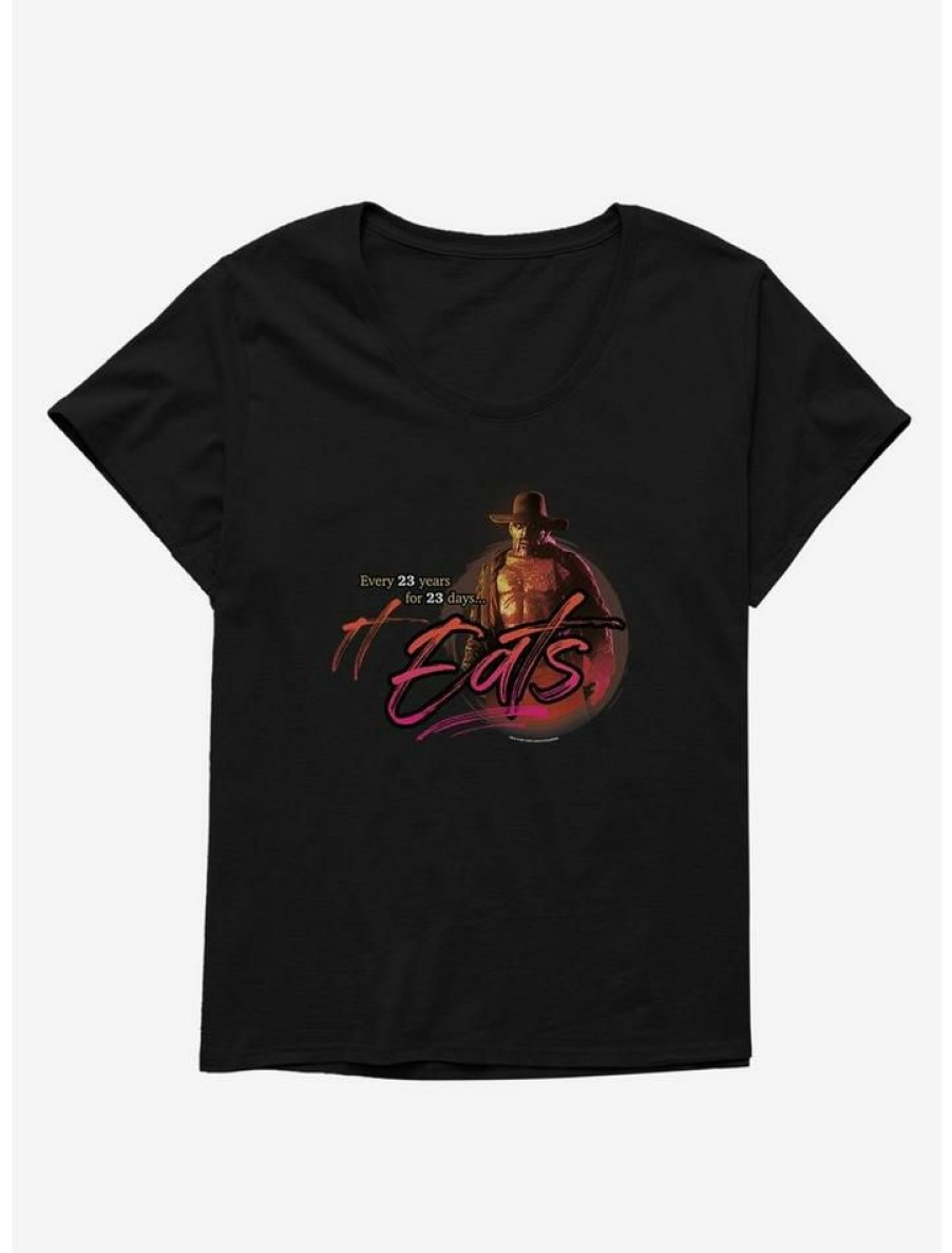 Tees * | Best Sale Jeepers Creepers It Eats Girls T-Shirt Plus Size Black