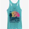 Girls * | Cheapest Amity Island Tourist Welcome Girls Tank Tahi Blue