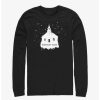 Guys * | Hot Sale Midnight Mass Snowy Church Long-Sleeve T-Shirt Black