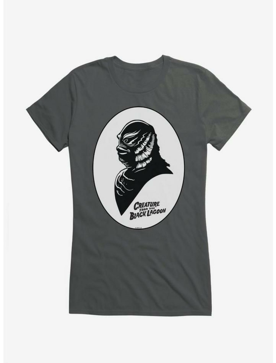 Tees * | Best Reviews Of Universal Monsters The Creature From The Lagoon Shadow Profile Girls T-Shirt