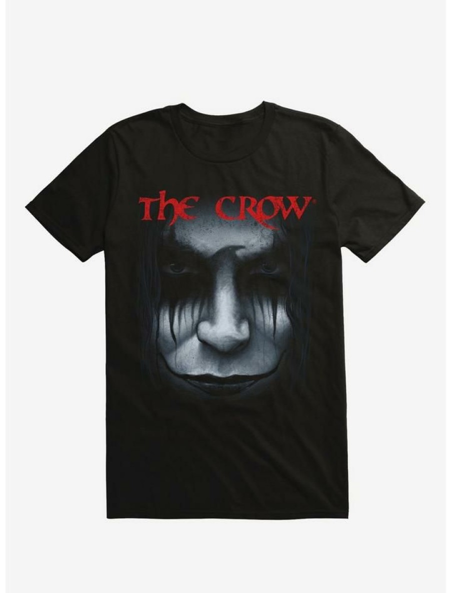 Guys * | Top 10 The Crow Eric Draven Close-Up T-Shirt Black