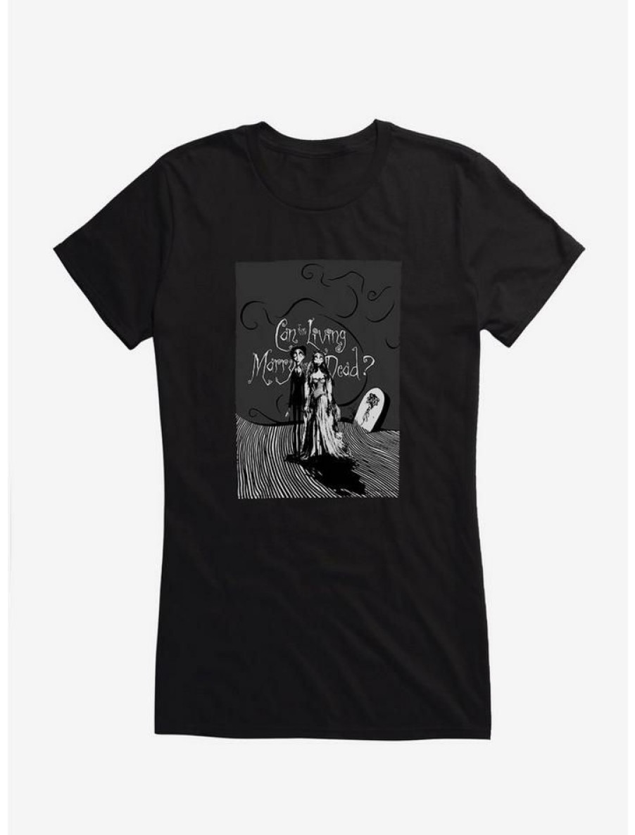 Tees * | Wholesale Corpse Bride Living Marry The Dead Girls T-Shirt