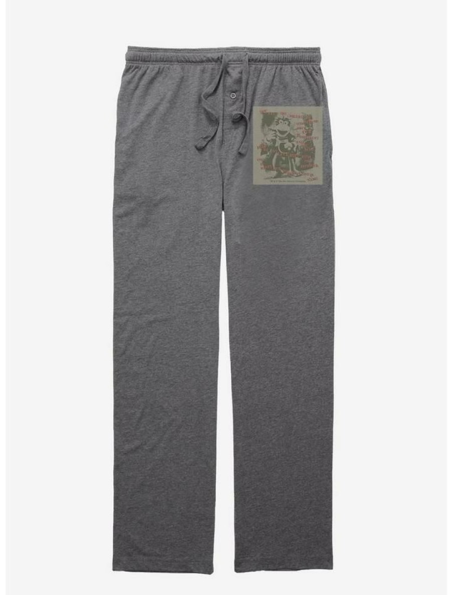 Guys * | Hot Sale Jim Henson'S Fraggle Rock One In Name Pajama Pants Graphite Heather