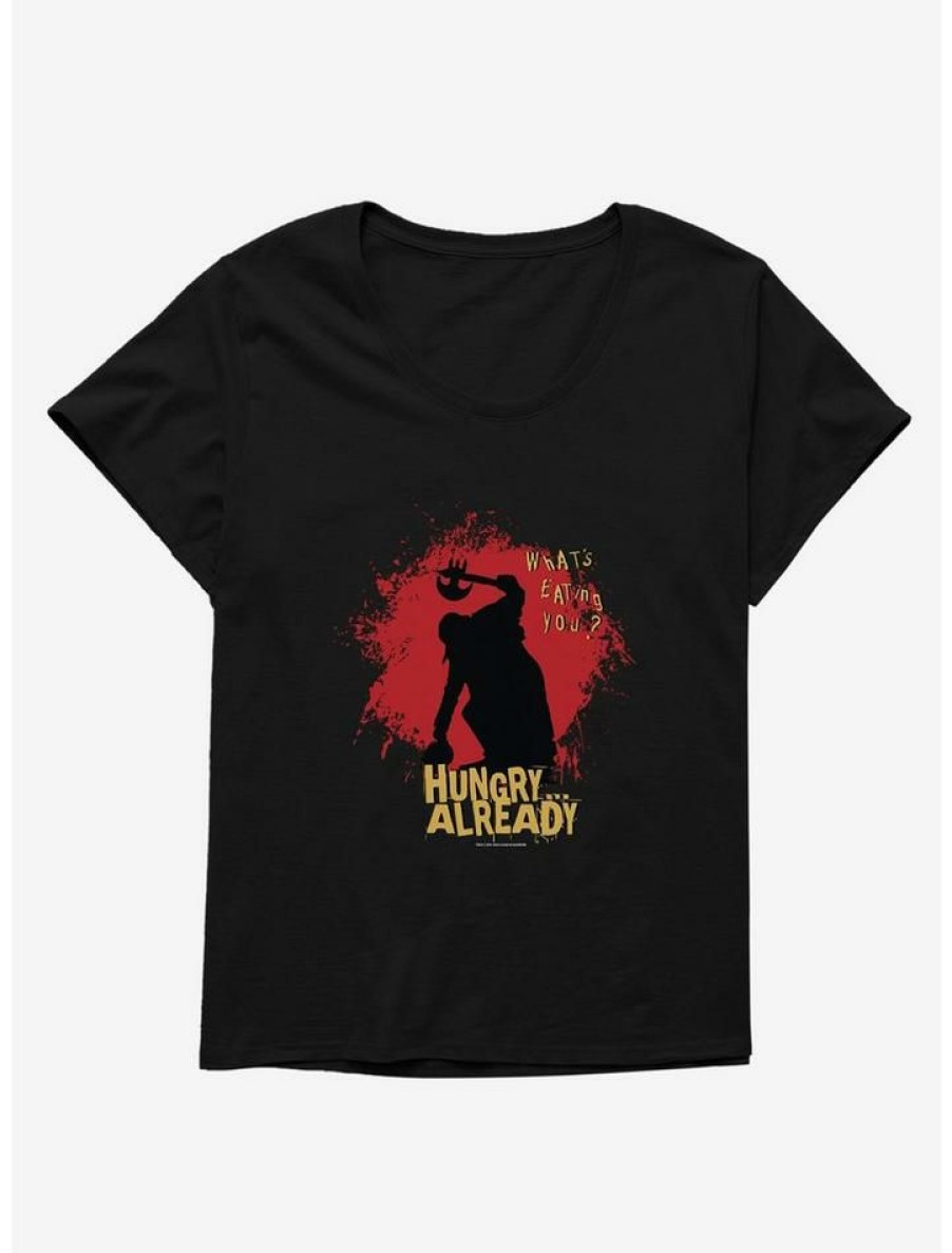 Tees * | Deals Jeepers Creepers Hungry? Already Girls T-Shirt Plus Size Black