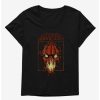 Tees * | Top 10 Halloween Horror Nights Pumpkin Face Girls T-Shirt Plus Size Black