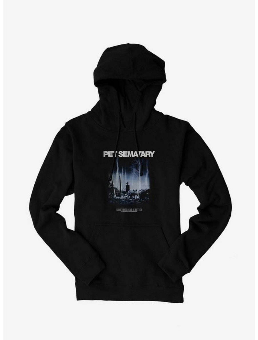 Guys * | Top 10 Pet Sematary Dead Is Better Hoodie Black