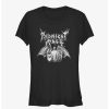 Tees * | Hot Sale Midnight Mass On Angels Wings Girls T-Shirt Black