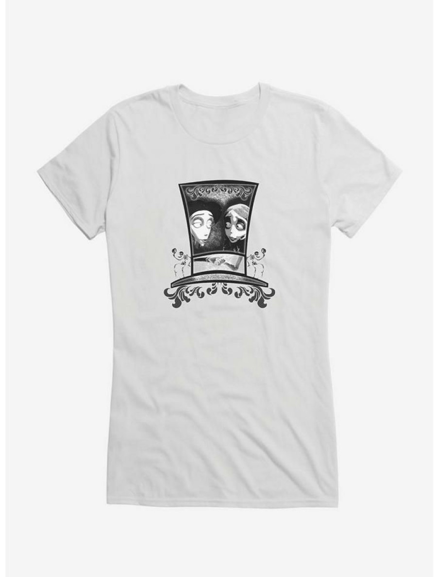 Tees * | Brand New Corpse Bride Emily And Victor Girls T-Shirt