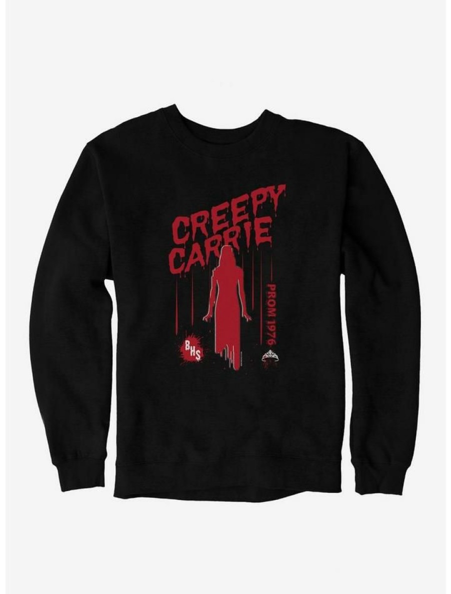 Guys * | Budget Carrie 1976 Creepy Carrie Sweatshirt Black