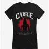 Tees * | Best Reviews Of Carrie 1976 Silhouette Splatter Girls T-Shirt Black