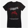 Tees * | Best Deal Carrie 1976 Crown Splatter Girls T-Shirt Black