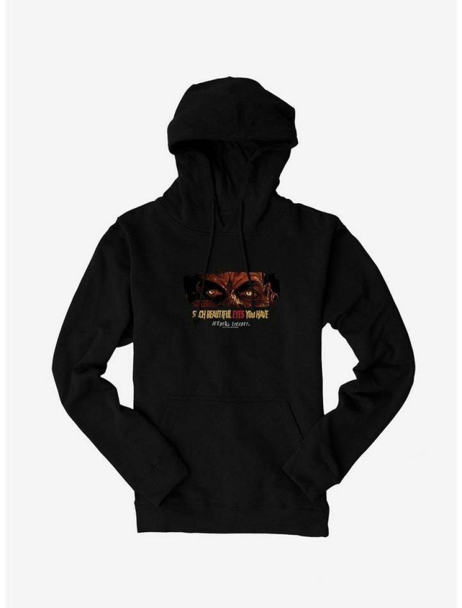 Guys * | Budget Jeepers Creepers Beautiful Eyes Hoodie Black