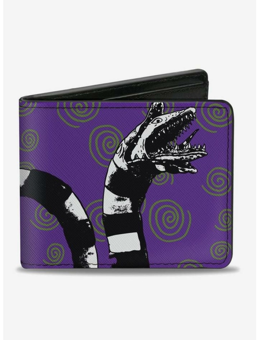 Backpacks & Bags * | New Beetlejuice Sandworm Swirls Bi-Fold Wallet