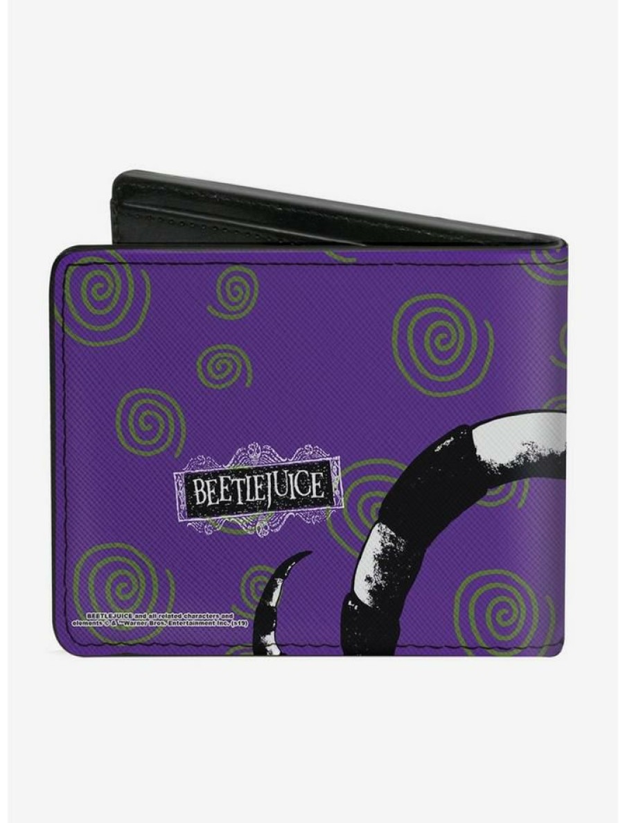 Backpacks & Bags * | New Beetlejuice Sandworm Swirls Bi-Fold Wallet