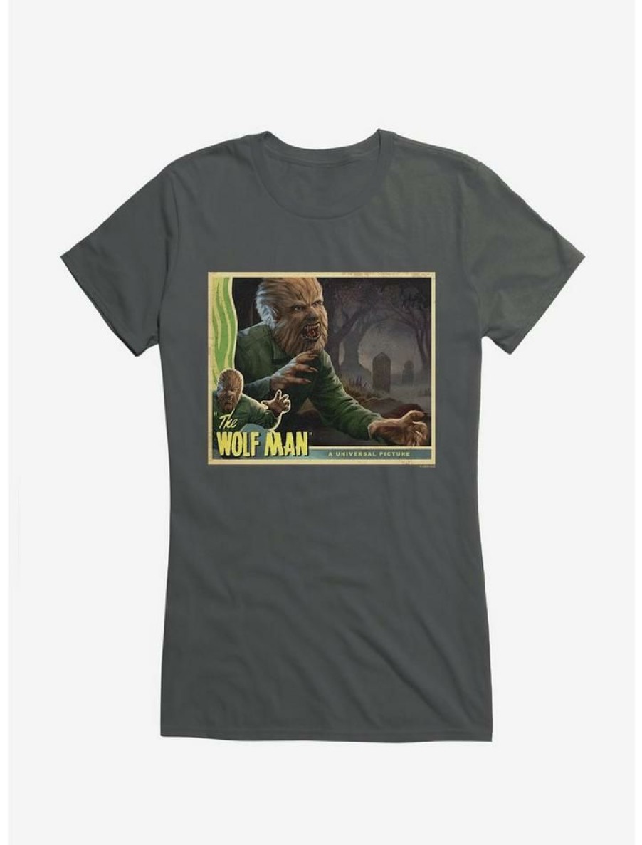 Tees * | Best Pirce The Wolf Man Movie Poster Girls T-Shirt