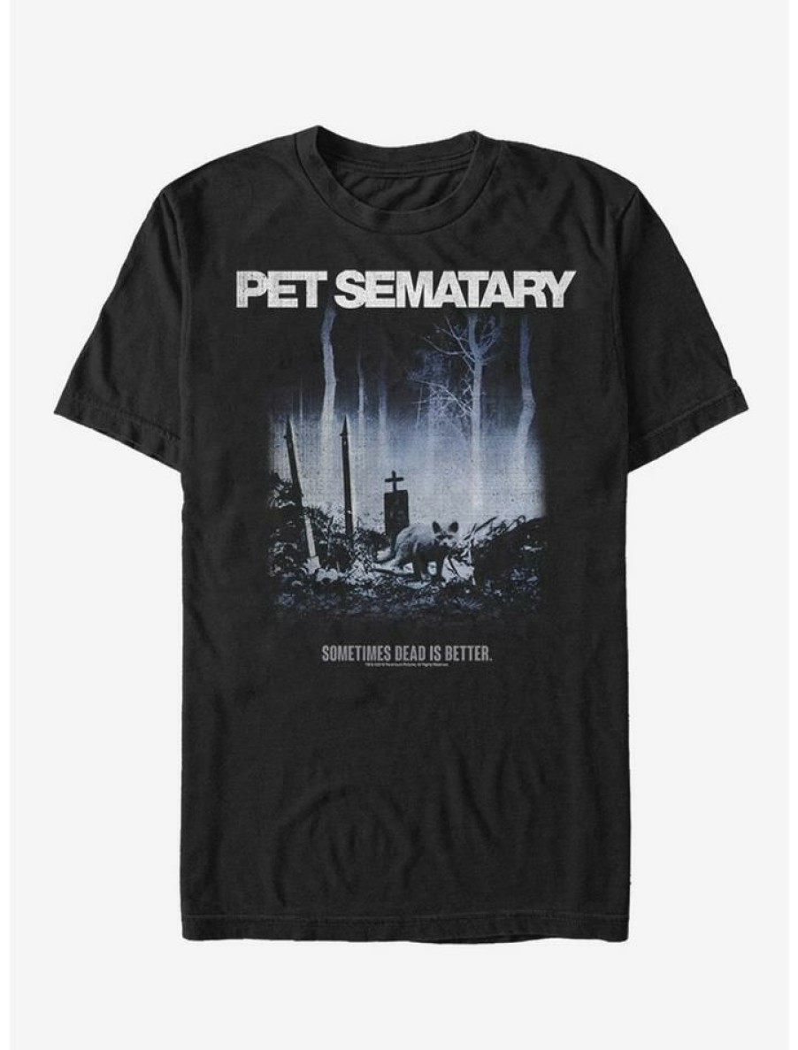 Guys * | Best Deal Pet Semetary Dead Is Better T-Shirt Black