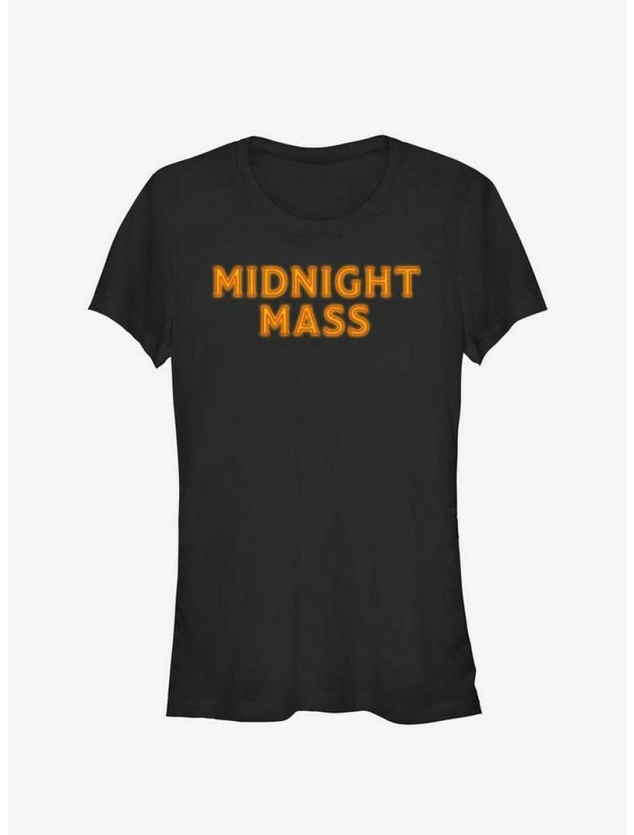 Tees * | Best Sale Midnight Mass Logo Girls T-Shirt Black