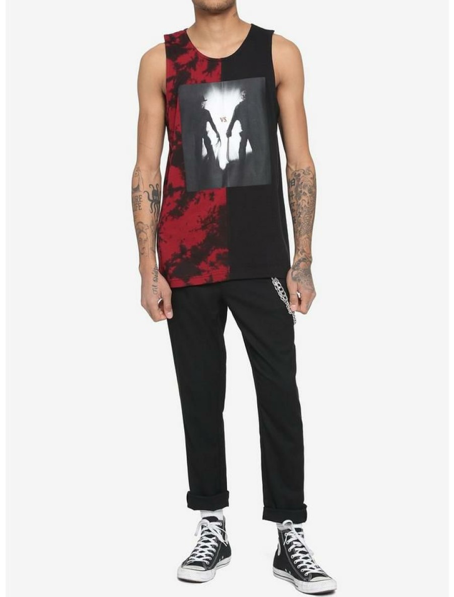 Guys * | Discount Freddy Vs. Jason Split Wash Tank Top Multi