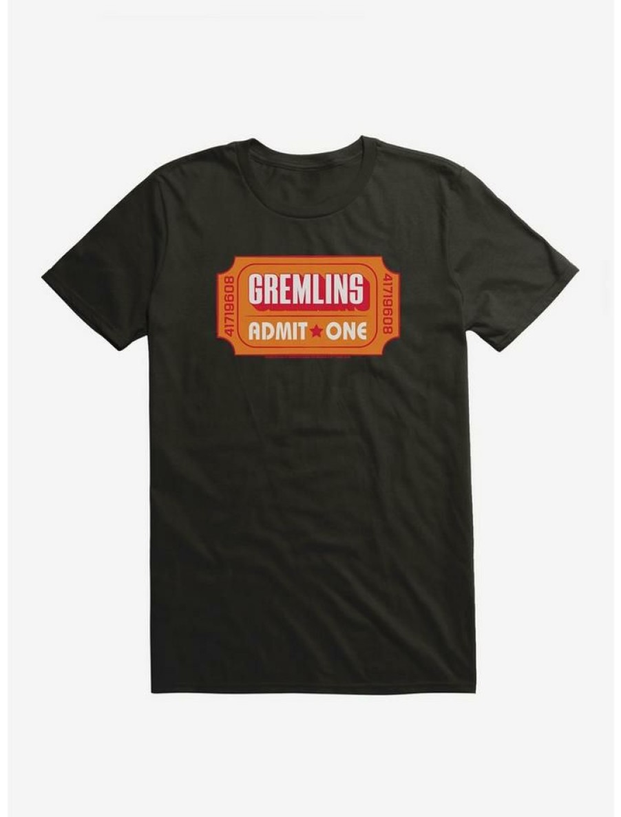 Guys * | New Gremlins Movie Ticket Admit One T-Shirt