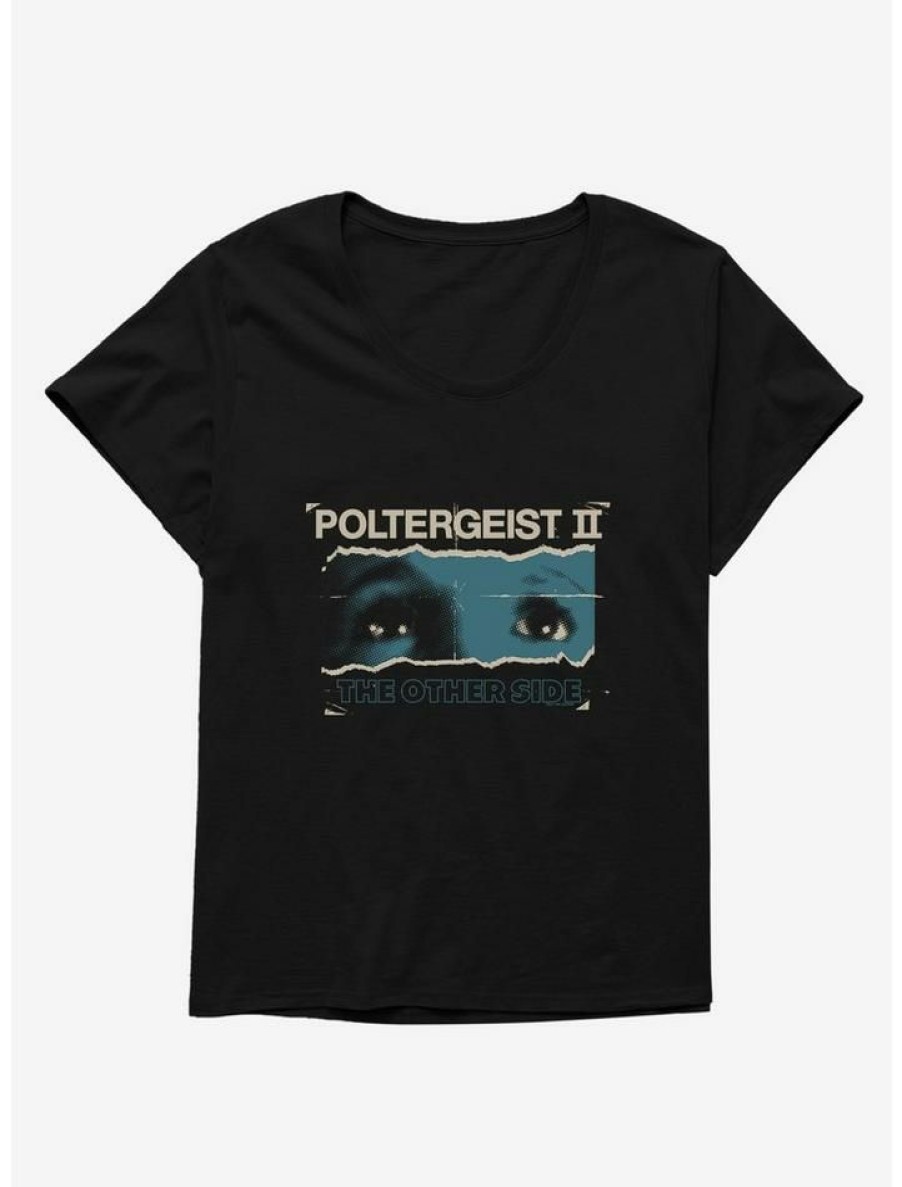 Tees * | Deals Poltergeist Ii Carol Anne'S Eyes Girls T-Shirt Plus Size Black