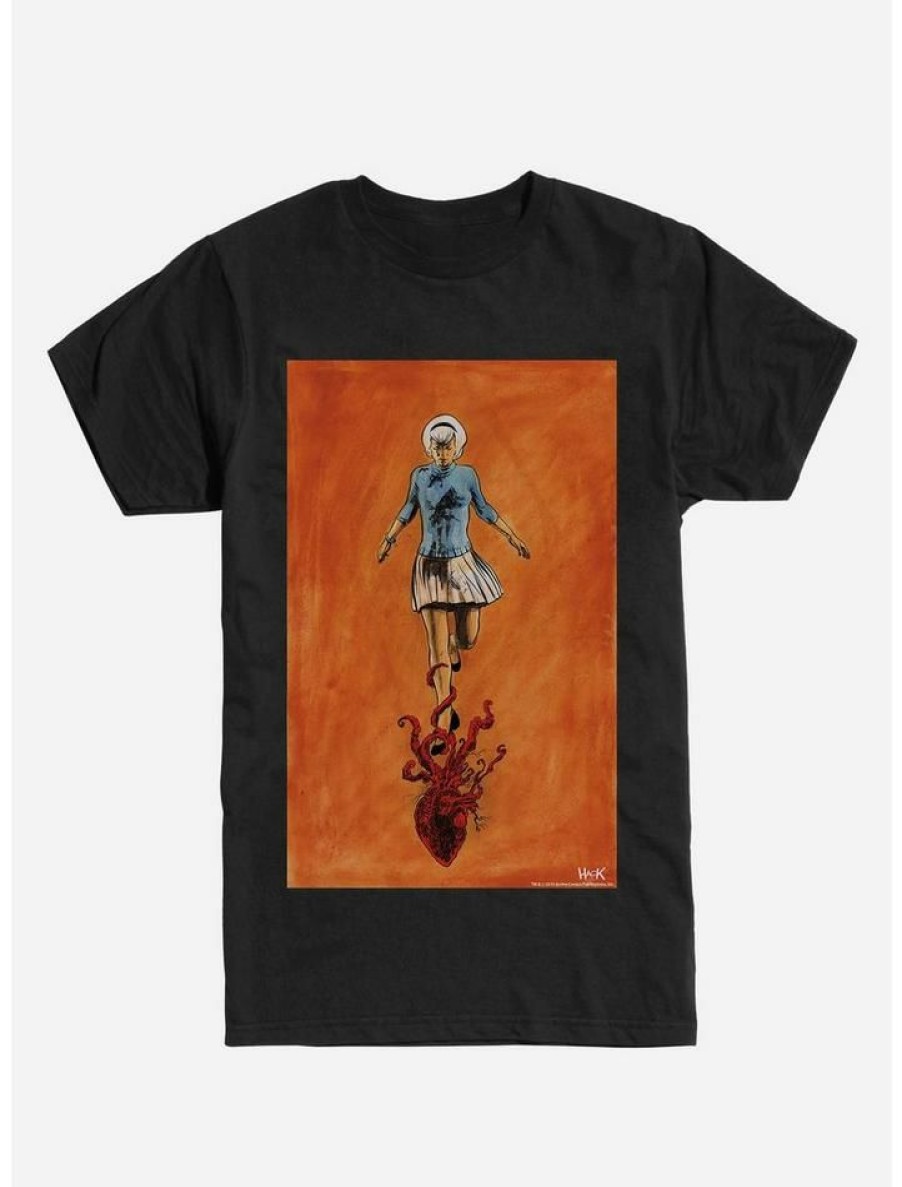 Guys * | Best Deal Chilling Adventures Of Sabrina Heart Tentacles T-Shirt