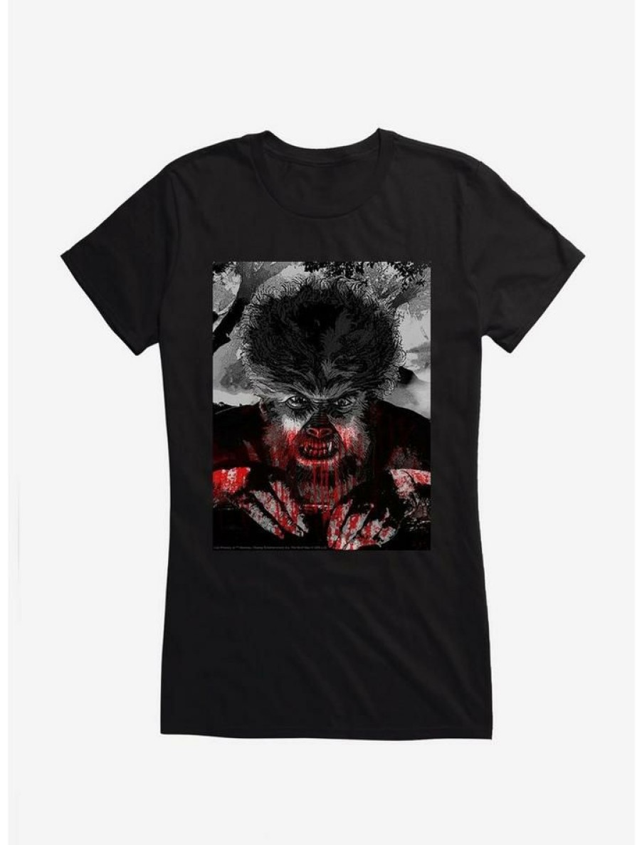 Tees * | Outlet The Wolf Man Autumn Moon Girls T-Shirt