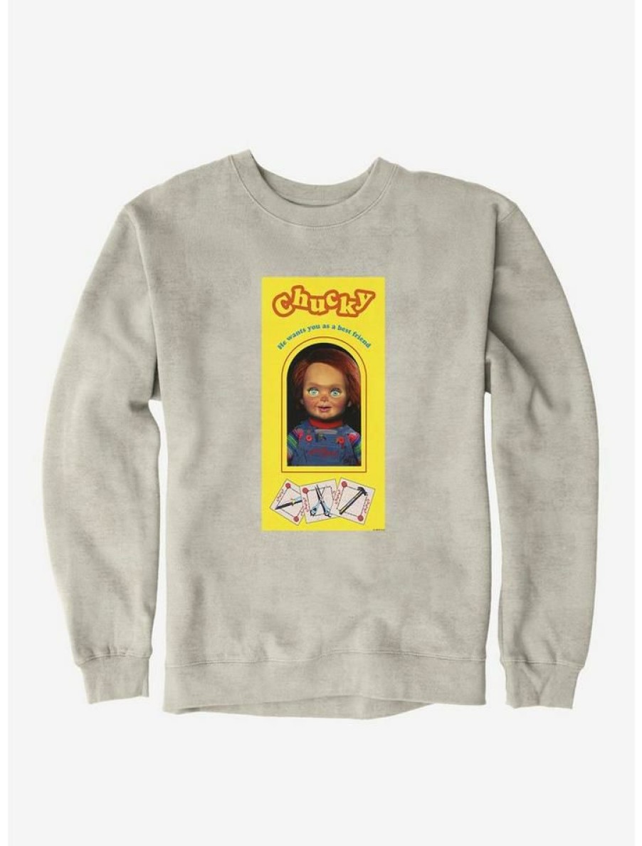 Guys * | Wholesale Chucky New Doll Box Sweatshirt