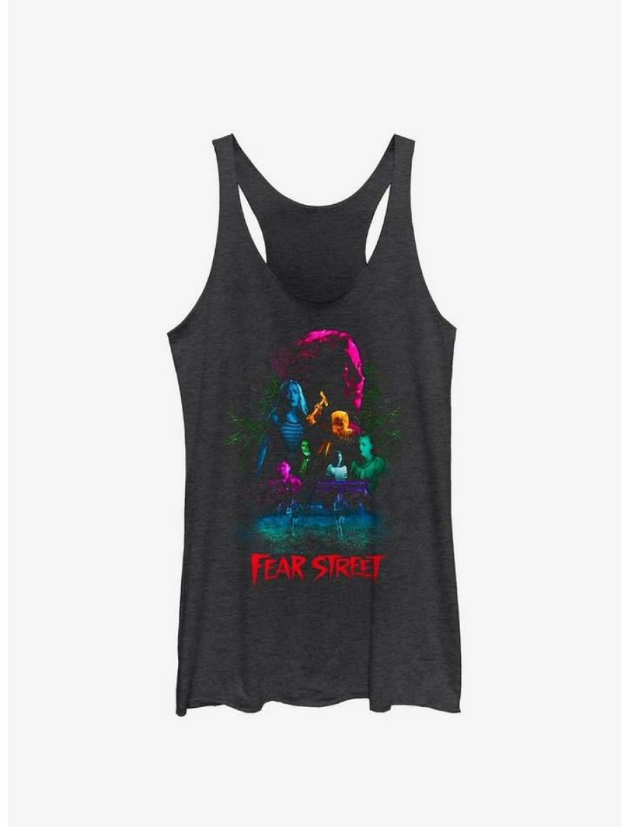 Girls * | Top 10 Fear Street Group Girls Tank Blk Htr