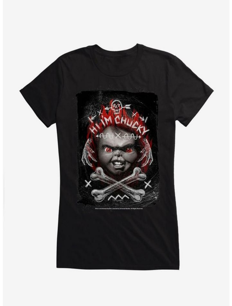 Tees * | Promo Chucky Hi I'M Chucky Girls T-Shirt