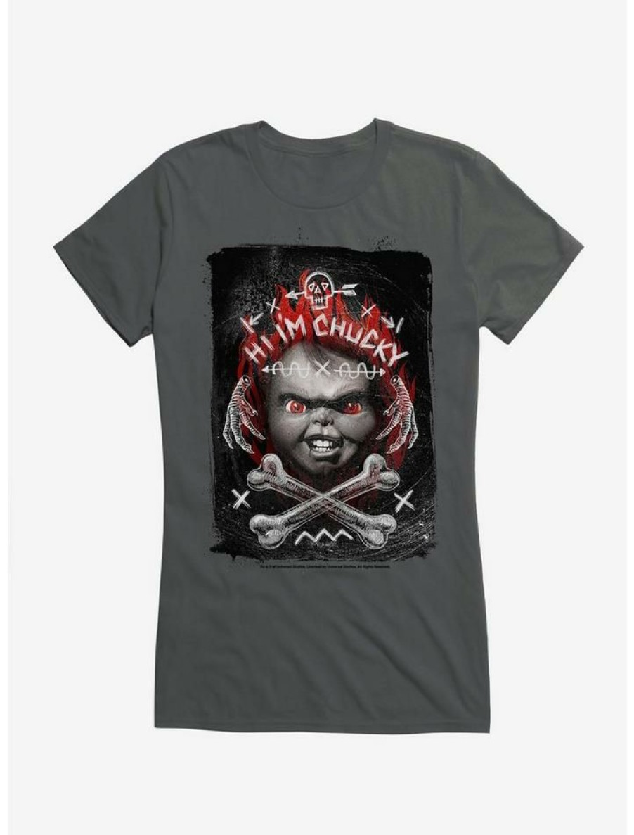 Tees * | Promo Chucky Hi I'M Chucky Girls T-Shirt