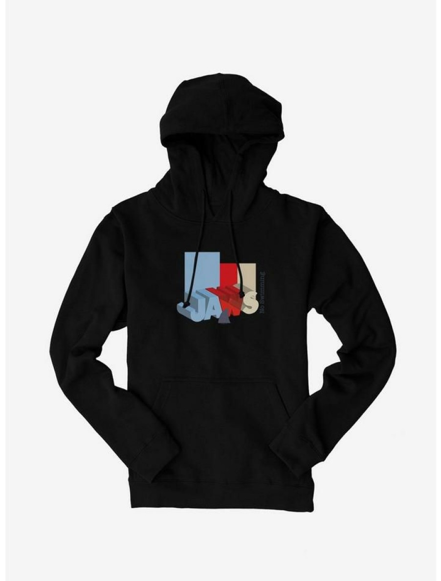 Guys * | Best Reviews Of Universal Jaws Font No Swimmng Hoodie