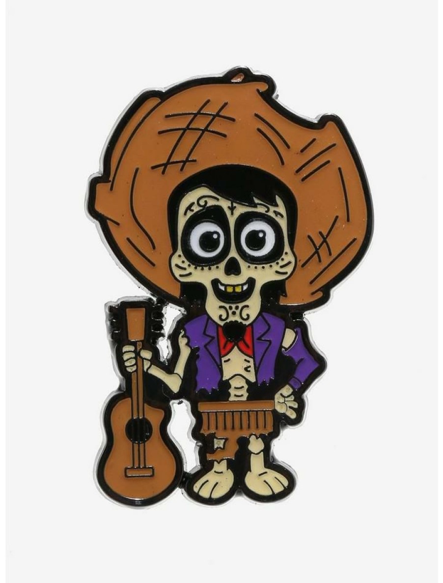 Accessories * | Flash Sale Loungefly Disney Pixar Coco Chibi Hector Enamel Pin