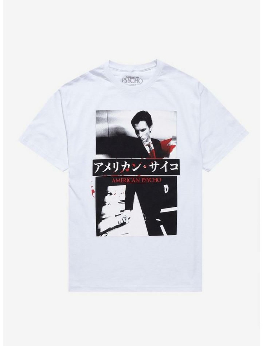 Tees * | Hot Sale American Psycho Japanese Boyfriend Fit Girls T-Shirt Multi