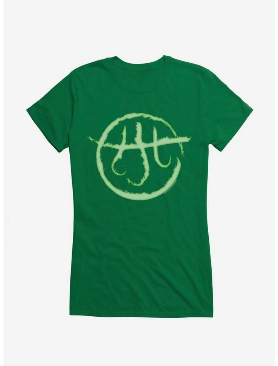 Tees * | Brand New Arkham Horror Green Logo Symbol Girls T-Shirt