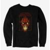 Guys * | Best Deal Halloween Horror Nights Pumpkin Face Sweatshirt Black