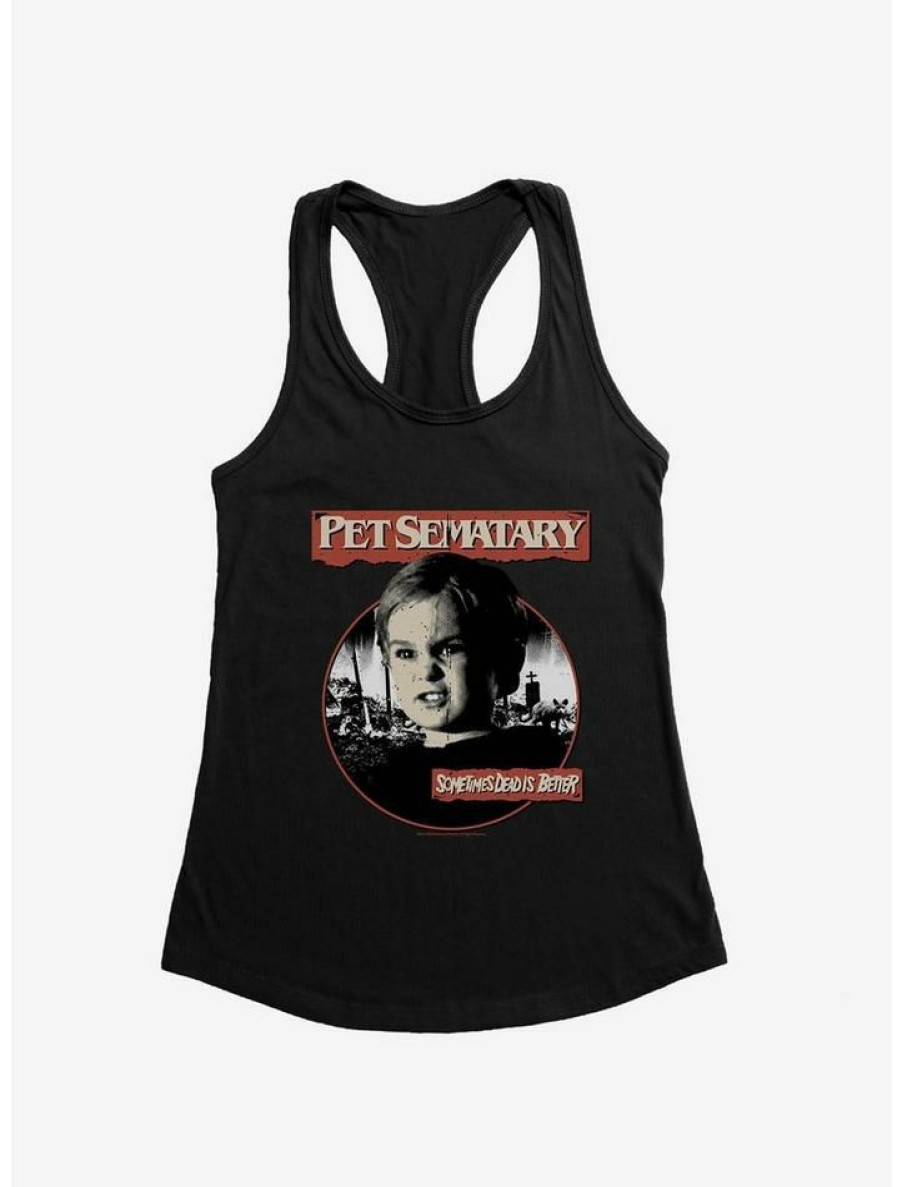 Girls * | Flash Sale Pet Sematary Gage Creed Girls Tank Black