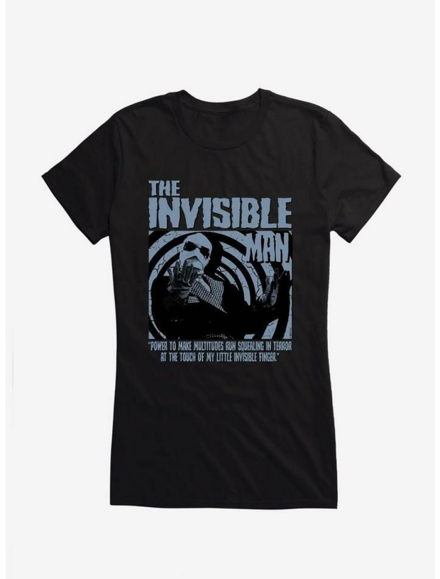 Tees * | Best Sale The Invisible Man Little Finger Girls T-Shirt