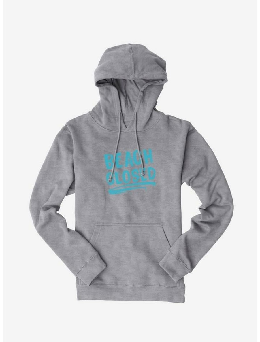 Guys * | Wholesale Universal Jaws Beach Closed Blue Font Hoodie