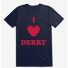 Guys * | Brand New It Chapter Two I Heart Derry Script Stack T-Shirt