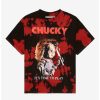 Tees * | Flash Sale Child'S Play Chucky It'S Time To Play Boyfriend Fit Girls T-Shirt Plus Size Multi