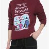 Girls * | Flash Sale Beetlejuice Handbook For The Recently Deceased Maroon Girls Sweatshirt Multi