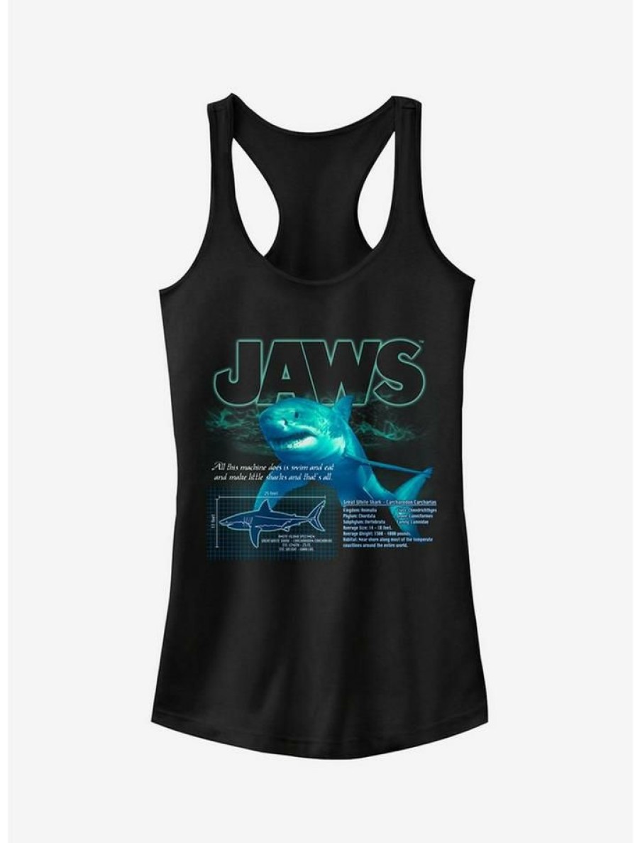 Girls * | Best Sale Shark Blueprint Girls Tank Black