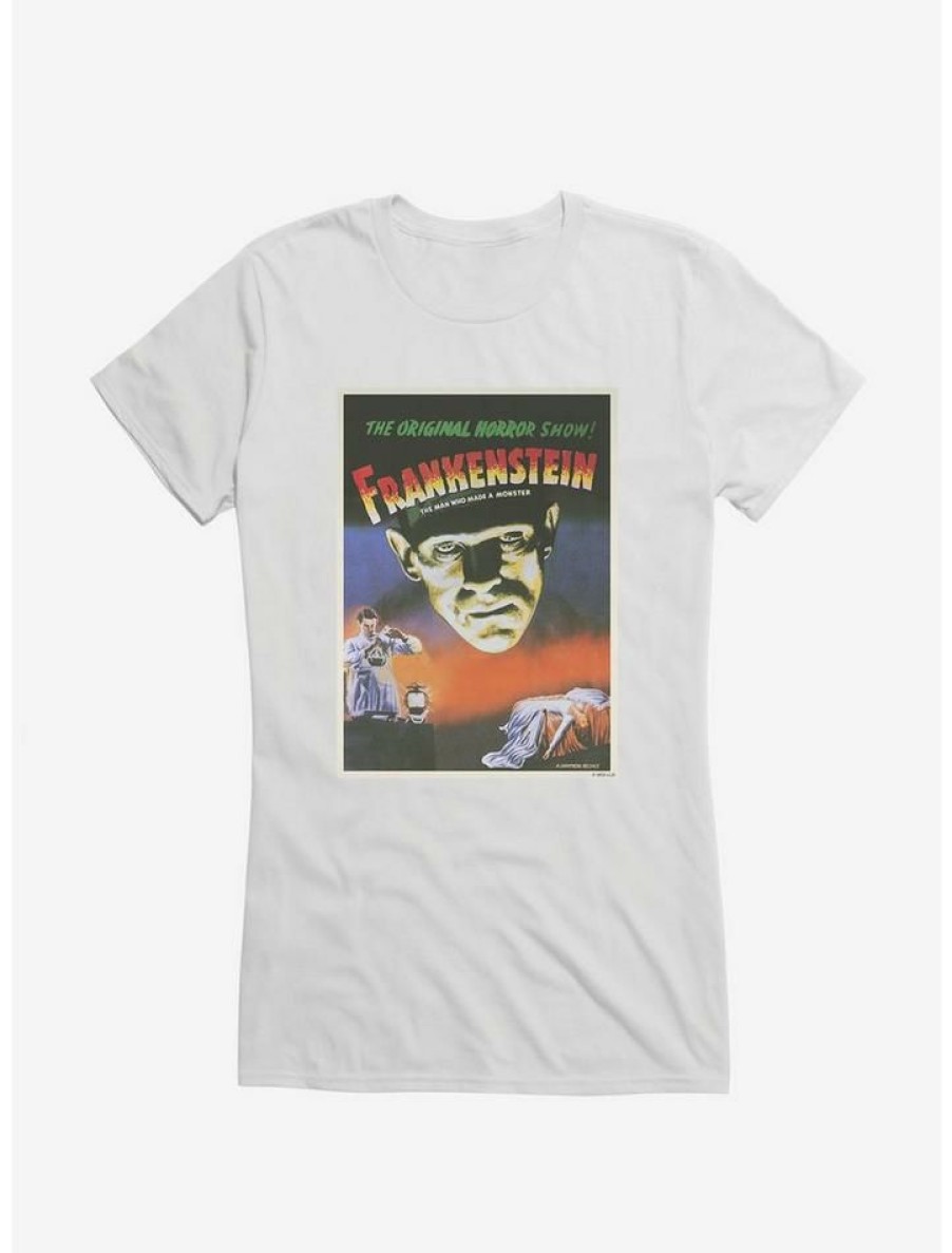 Tees * | Outlet Universal Monsters Frankenstein Vintage Poster Girls T-Shirt