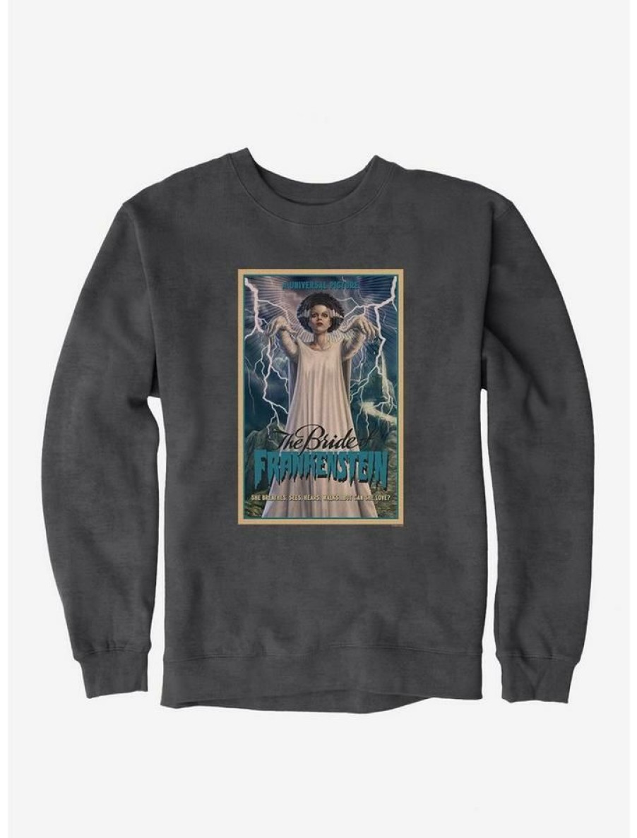 Guys * | Outlet Universal Monsters Bride Of Frankenstein Can She Love? Sweatshirt