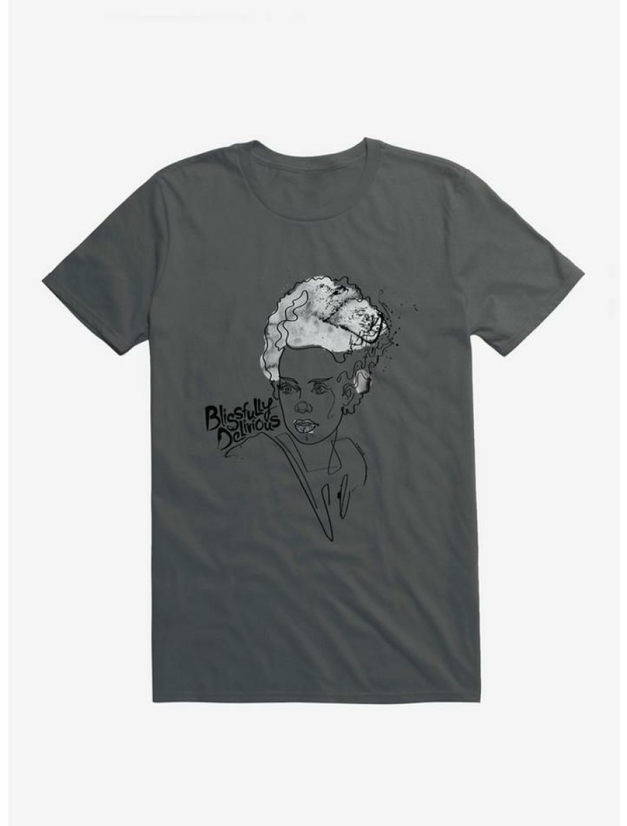 Guys * | Top 10 Universal Monsters Bride Of Frankenstein Blissfully Delirious T-Shirt