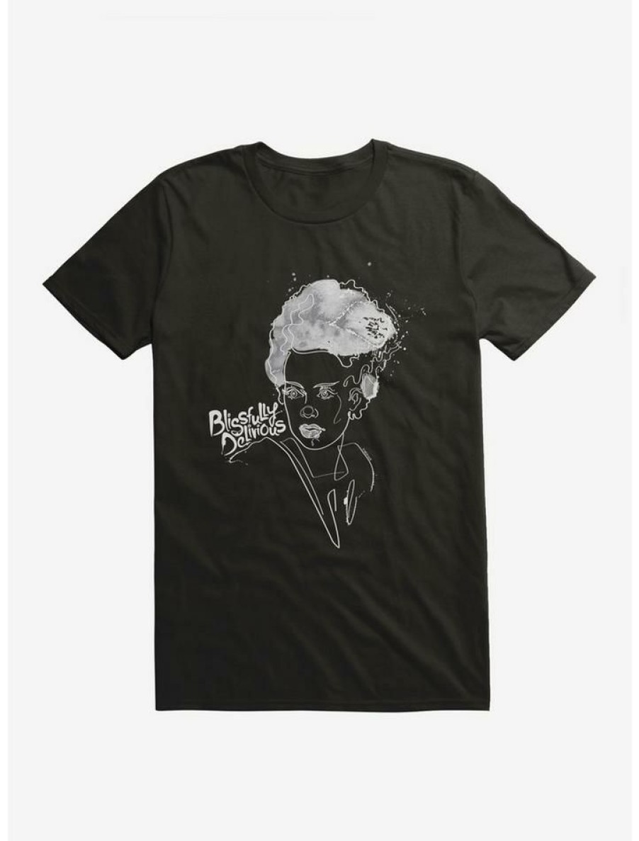 Guys * | Top 10 Universal Monsters Bride Of Frankenstein Blissfully Delirious T-Shirt