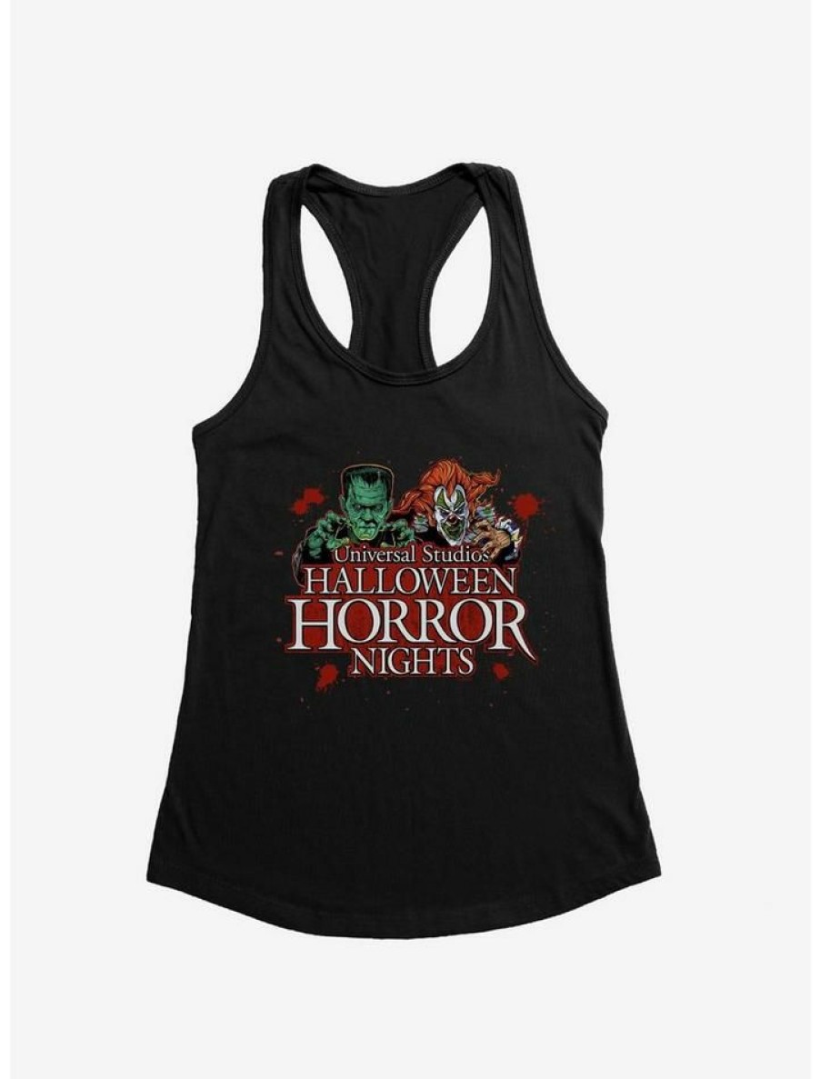 Girls * | Best Sale Universal Studios Halloween Horror Nights Classic Monsters Girls Tank Top Black