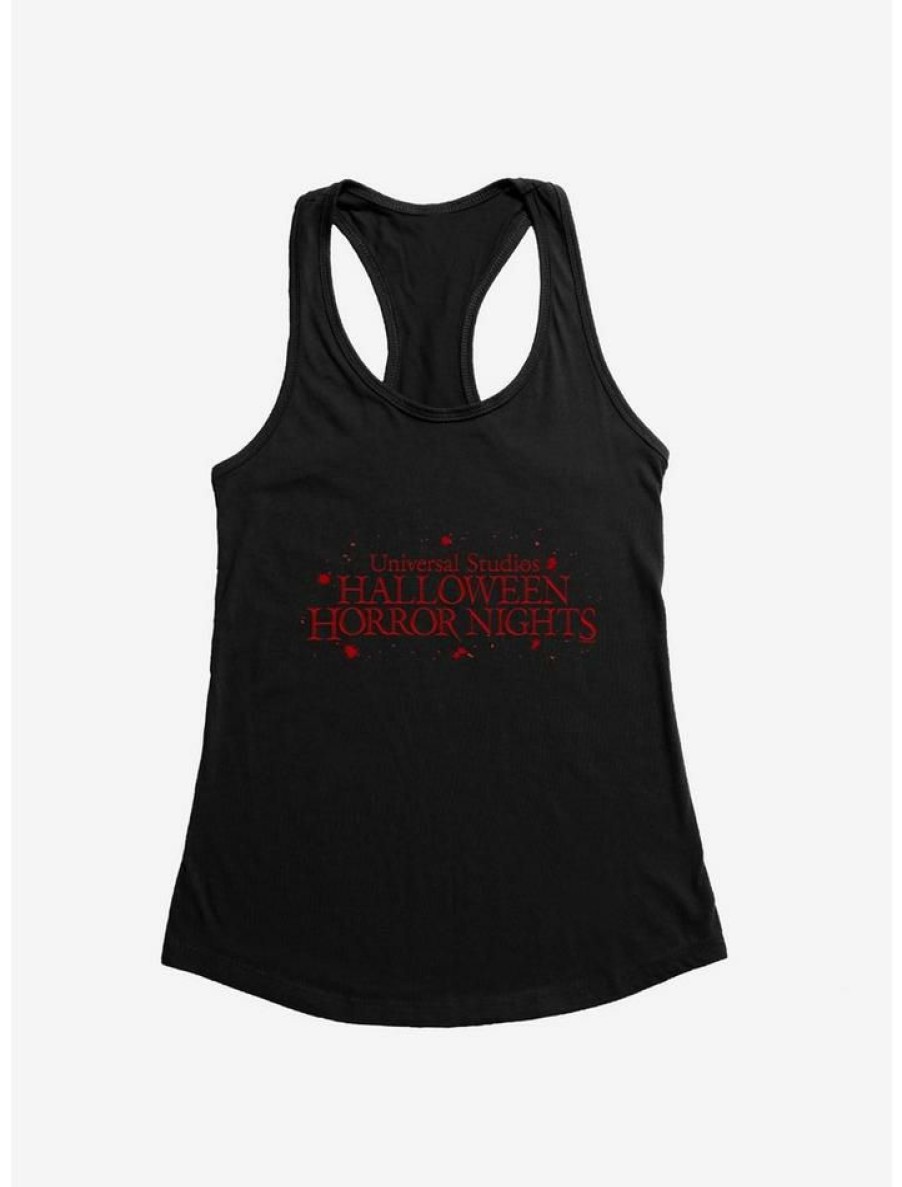 Girls * | Coupon Halloween Horror Nights Logo Girls Tank Black